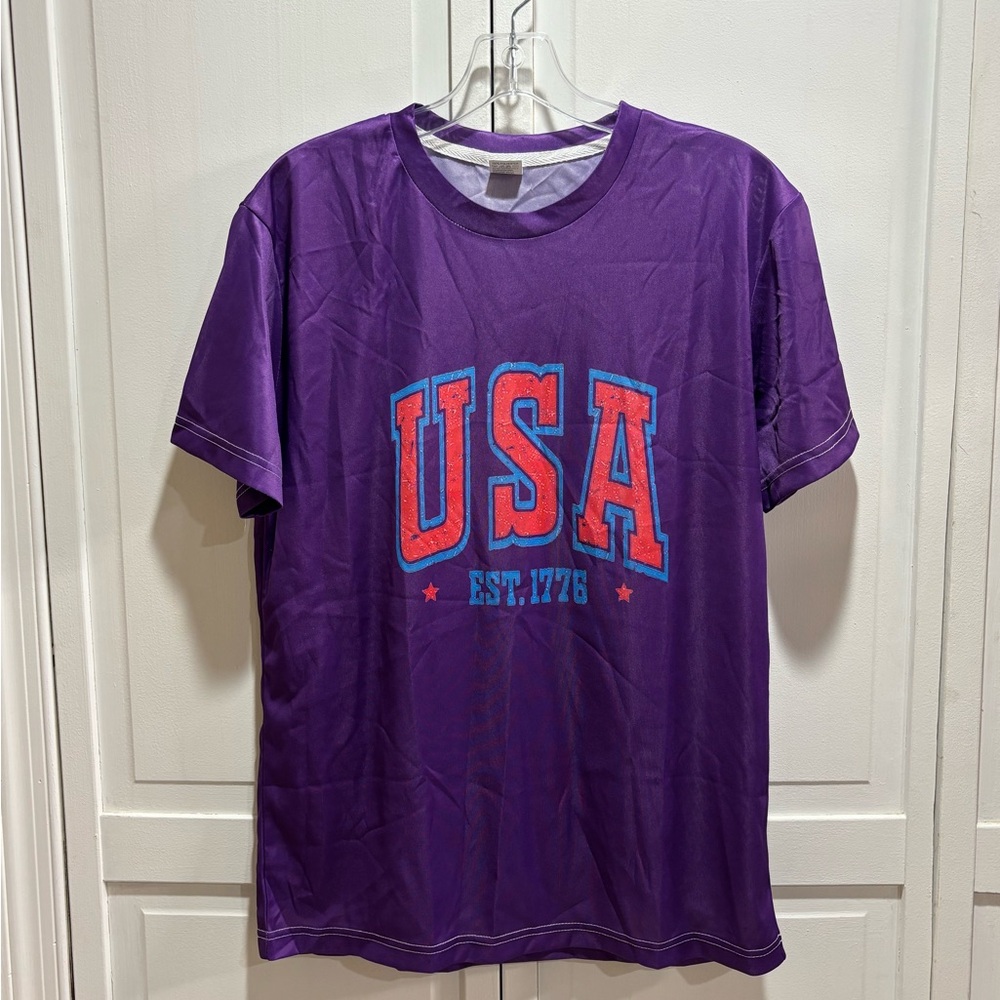 Vibrant Purple USA‎ Graphic Kids Tee
